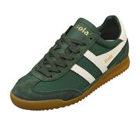 Tênis Gola Tornado Femme - Cuir & Textile, Vert Off Blanc - 42
