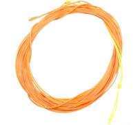 Tenkara Ligne de pêche à la mouche conique en PVC avec boucles soudées, conçue pour une utilisation facile, faible étirement et capacité de flottaison dans plusieurs conditions d'eau (orange)