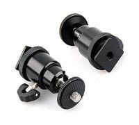 Tenlacum 2 pcs Mini Rotule métallique 1/4" vis Camera Hot Shoe monter photographie remplir la tête d’éclairage pour Canon Nikon DSLR caméra trépied Hot Shoe Adapter, projecteur LED, Microphone, écran vidéo et Ring Flash Light