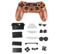 Tenlacum Cache façade + bouton de rechange complet pour manette de Playstation 4 PS4 Slim PS4 Pro L1 R1 L2 R2 Marron