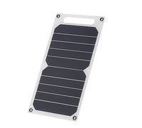 Tenlacum Chargeur Solaire Portable 1200 mA Ultra Fin en Silicium monocristallin 6W Panneau Solaire 5 V USB Chargeur de Batterie pour iPhone, Smartphone Android et tablettes