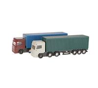 Tenlacum Figurine miniature de camion conteneur à l'échelle 1:100 HO (2 pièces)
