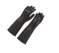 Tenlacum Gants Longs en Latex Naturel antidérapants 45 cm-60 cm Noir, Black 55cm