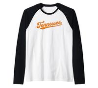 Tennessee Bold Orange Script State Pride Men's Women's Kids Manche Raglan