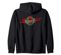 Tennessee Buffalo Plaid Christmas Home Wreath Retro Sweat à Capuche
