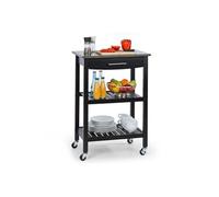 KLARSTEIN Desserte à Roulettes, Chariot de Rangement et Service sur Roulettes, Desserte Cuisine et Bar, Petite Etagere de Rangement pour Fruits et Légumes, Dessertes en Bois, Meuble Cuisine Rangement,