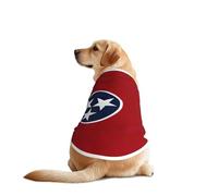 Tennessee Costume à manches pour chien avec imprimé drapeau du Tennessee - Lavable en machine - Pour chiens de taille moyenne et grande