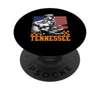 Tennessee Cowgirl Nashville Country Music Fan Guitar US Flag PopSockets PopGrip Adhésif