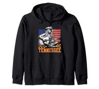 Tennessee Cowgirl Nashville Country Music Fan Guitar US Flag Sweat à Capuche