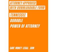 Tennessee Durable Power of Attorney (Save Money Legal)