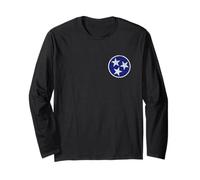 Tennessee Flag, Vintage Tennessee Tri-Star Manche Longue