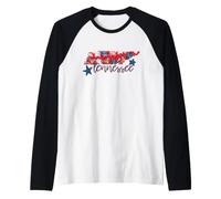 Tennessee Floral Chevron Plaid Patrimoine régional Manche Raglan