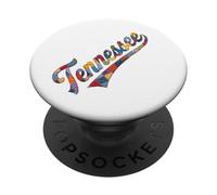 Tennessee Patchwork Script Southern Pride Women's PopSockets PopGrip Adhésif