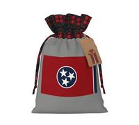 Tennessee State Flag Print Christmas Drawstring Gift Packaging Festive Packaging Christmas Birthday Bags Wrapeds
