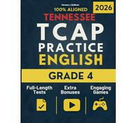Tennessee TCAP Grade 4 English Language Arts Workbook: 100% Tennessee Standards | Full Practice Exams | Master the TCAP + Online Learning Access