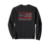 Tennessee Walker Cheval avec Drapeau américain Sweatshirt