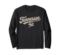 Tennessee Yarn Script Look Floral Southern Women and Kids Manche Longue