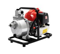 TENNIEX Pompe de transfert d'eau à 2 temps 40 CC à gaz, pompe à eau à essence de 2,5 cm, 6500 tr/min, 8-10 m³/h, pompe de transfert d'eau haute pression pour l'aménagement paysager, l'irrigation de