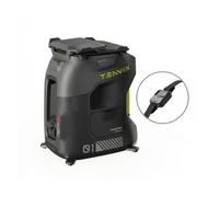 Tenniix Basic - Robot de tennis d'entraînement IA, noir jais, 100+ balles, contrôle vocal et via application, écran LED, moteurs QDD, 1 000+ exercices d'entraînement personnalisables, 8,5 kg, portable