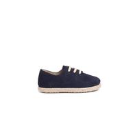 Tennis Avec Lacets En Suède Et Jute Pour Enfant Bleu Marine 21