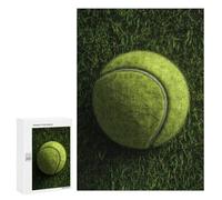 Tennis Ball on Grass Field Puzzle 1000 Pièces Educa Jouet en Bois Cadeau Unique Décoration Intérieure Jeu Éducatif Challenge Toy Adultes Et Enfants À Partir De 14 Ans 300 PCS
