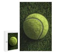 Tennis Ball on Grass Field Puzzle 1000 Pièces Educa Jouet en Bois Cadeau Unique Décoration Intérieure Jeu Éducatif Challenge Toy Adultes Et Enfants À Partir De 14 Ans 1000 PCS