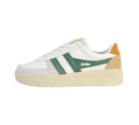 Tennis Basket Basses - GOLA - Grandslam Trident - Femme - Blanc/Vert/Sun 36
