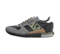 Tennis Basket Basses Napapijri Virtus Gris Homme - NAPAPIJRI - Virtus - Gris - Cuir - Homme - Lacets - Plat 45