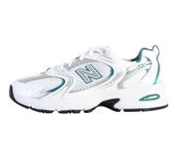 Tennis Basket Basses - NEW BALANCE - 530 - Blanc/Vert - Adulte - Synthétique - Lacets 41,5