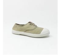 Tennis BENSIMON LACET COQUILLE CS - Femme - Beige - Textile - Lacets - Plat 37