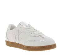 Tennis blanches à talon plat avec le logo de la marque cousu sur les côtés 39