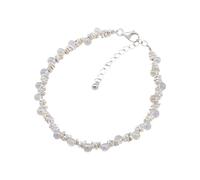 Tennis Bracelet petite ampoule argent Bracelet mousseux blanc zircon cubique chaîne délicate bijoux Simple Bracelet réglable cristal dames bijoux anniversaire femmes cadeau pour elle