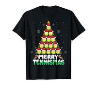 Tennis Christmas Shirt Merry Tennismas Christmas Tree T-Shirt