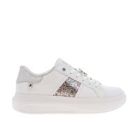 Tennis cuir talon plateforme 36