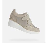 Tennis D ILDE - GEOX - Femme - Beige - Compensé - Cuir 40