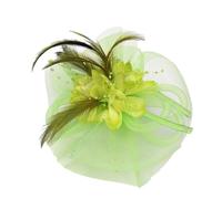 Tennis Dad Y Pen Rubans Mesh Women Hat and Feathers Fashion Wedding Bibi N Party Caps Queue de cheval Casquette de baseball pour femme, Vert, Taille unique