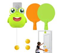 Tennis de Table avec Porte | Accessoires de Sport Portables réglables interactifs, entraîneur de Tennis de Table | pour Mur de Patio, Pratique de Jeu en intérieur, cérébral, Loisirs en e