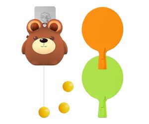 Tennis de Table avec Porte | Accessoires de Sport Portables réglables interactifs, entraîneur de Tennis de Table, pour Mur de Patio, Pratique de Jeu en intérieur, cérébral, Loisirs dans Le