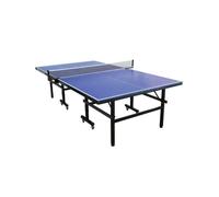 Tennis de table - Table de ping-pong - Pliable - Usage exterieur - 2 raquettes avec housse + 3 balles inclues - Bleu et noir