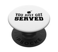 Tennis drôle - You Just Got Served PopSockets PopGrip Adhésif
