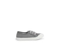 Tennis En Toile Avec Lacets Gris 33