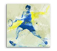 Tennis II 60 x 60 cm Sport Photos Paul Sinus Art Splash Art Image mural Aquarelle Art