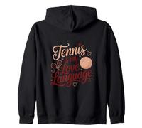 Tennis is My Love Language Player Raquette de Sport Sweat à Capuche