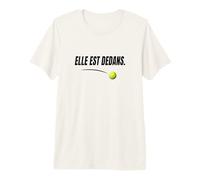 Tennis - It Was in ! - Elle est Dedans - Tennis Blanc drôle T-Shirt Haut de Gamme