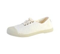 Tennis Lacet Natural World Ingles Bordado Tintado - Blanc - 40