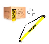 Tennis-Point 24 Tubes de 3 Premium + ramasse balles forme tube nosize