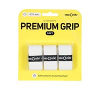 Tennis-Point Premium Soft Pack de 3 Surgrip de Tennis Unisex Blanc