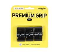 Tennis-Point Premium Soft Pack de 3 Surgrip de Tennis Unisex Noir