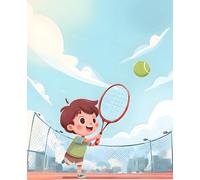 Tennis Practice Notebook for Kids: Wide Ruled Composition Journal for School, Training Notes, and Daily Writing | 7.5 x 9.25 | Matte Cover