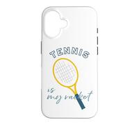 Tennis Pun Tennis est ma Raquette Coque pour iPhone 16